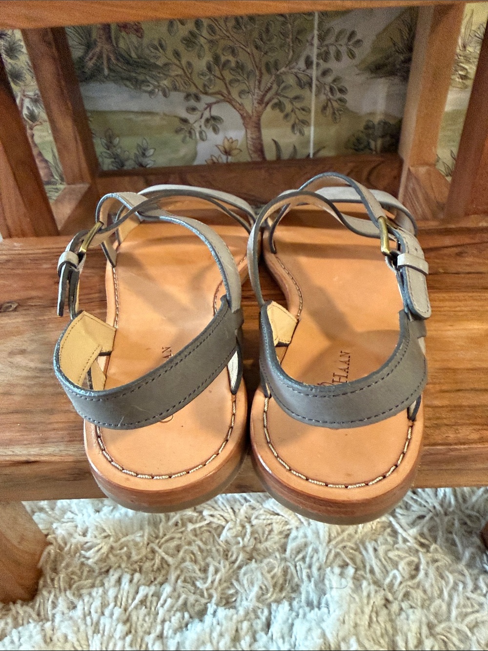 Cole Haan Crisscross Leather Sandals - Picture 4 of 10